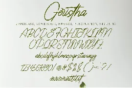 Geristha font