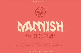 Mannish All Caps - Retro Display Font