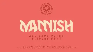 Mannish All Caps - Retro Display Font