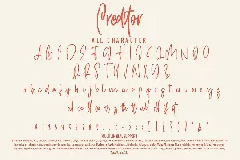 Creditor - Monoline Signature Font