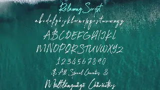 Relaxing Causal Brush Script font