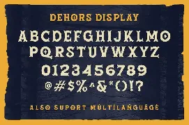 Dehors - Western Display Typeface font