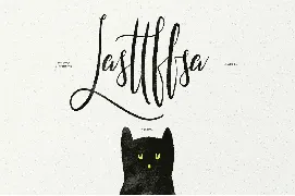 Little Kittens Brush Calligraphy Font