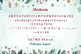 Christmeda font