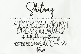 Shitang font