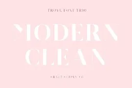 Troye Font Trio - Clean & Luxury