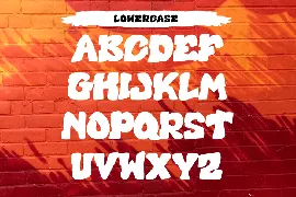 Brush Growegy font