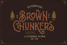 Brown Chunkers - Display Typeface font