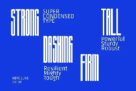 Herculine - Condensed Font