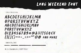 Long Weekend - Handwritten Font