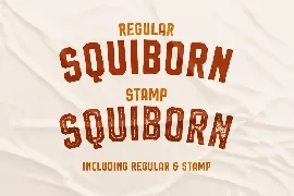 Squiborn - Logo Font