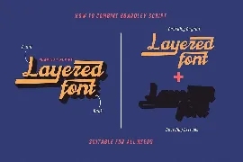 Boardley Script - Layered Font