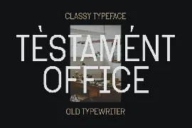 Tensile - Classic Typewriter font