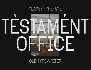 Tensile - Classic Typewriter font