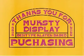 MUKSTI - Display font