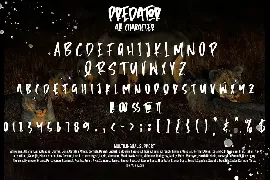 Predator - Brush Font