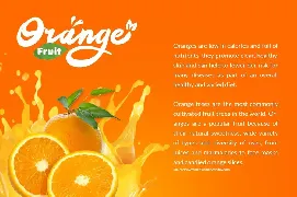 Orange Squash font