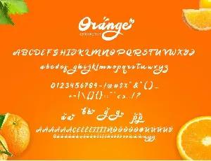 Orange Squash font