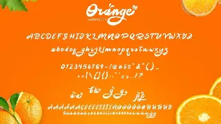 Orange Squash font