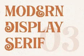 Bogimber - Retro Display Serif font