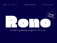 Rono font