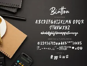 BIntton - Brush Script font