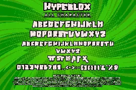 Hypeblox - A Display Font