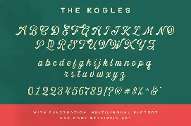 The Kogles Script Typeface font