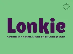 Lonkie font