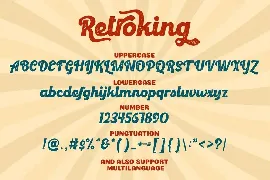 Retroking - Retro Style Font