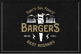 Bargers Distressed font