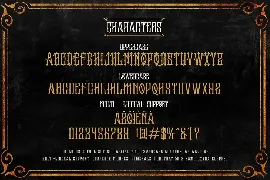 Black vision font