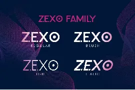 Zexo Sans 4 Family font