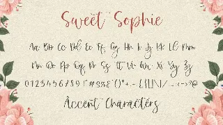 Sweet Sophie Script Font