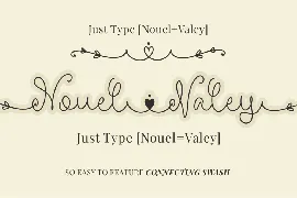 Nouel Valey - A Script Font