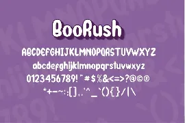 BooRush font