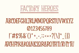 Factory Heroes font