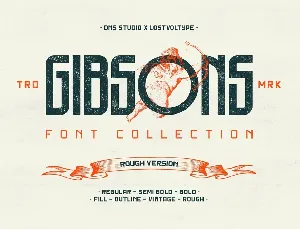 Gibsons Rough font