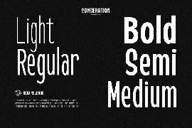 Conseration Family - 5 styles font