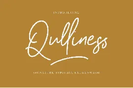 Qulliness Signature Font