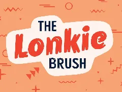 Lonkie Brush font