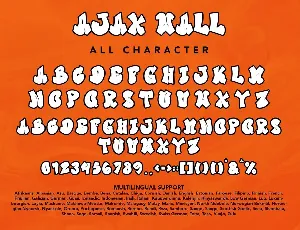 AjaxWall - Graffiti Font