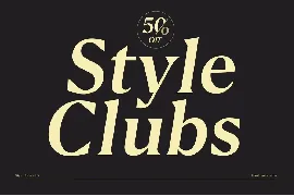 Style Clubs Serif font