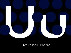 Arkibal Mono font