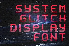 System Glitch - Display Font