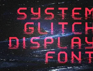 System Glitch - Display Font