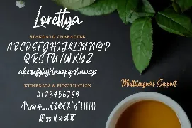 Lorettya - Brush Font