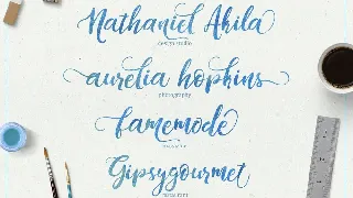 DandeleÃ³n font + SWASHES