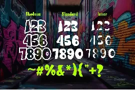 The Bolder Shadows - Layered Graffiti Font