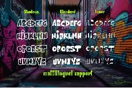 The Bolder Shadows - Layered Graffiti Font